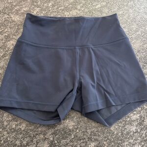 Lululemon Navy Blue High-Waisted Biker Shorts